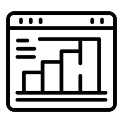 Poster - Strategic realization icon. Outline Strategic realization vector icon for web design isolated on white background