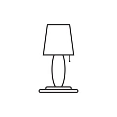 Aufkleber - Flat style bed light icon. logo isolated on white background. vector illustration