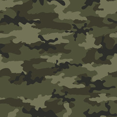 Khaki camouflage woodland military texture, army background.