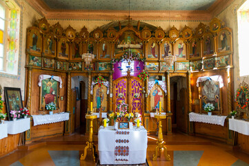 Wall Mural - Cerkiew Narodzenia Maryi Panny w Dziurdziowie, Bieszczady, Polska / Orthodox Church of the Nativity of the Virgin Mary in Dziurdziów, Bieszczady, Poland