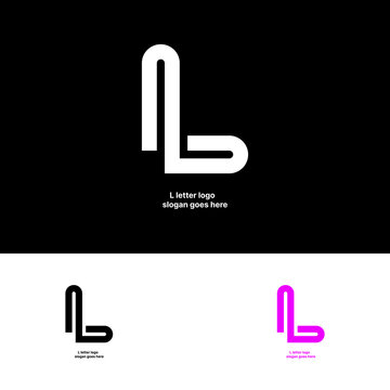 Minimal L letter logo.
