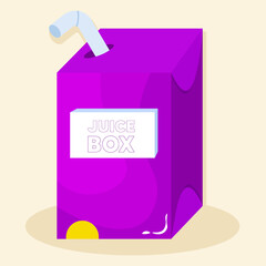 Poster - Isolated packaging purple school tools icons - Vector