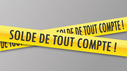 Poster - Logo solde de tout compte.