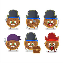 Sticker - Cartoon character of bakarvadi with various pirates emoticons