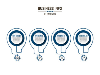 vector illustration Infographic design template with icons. can be used for workflow layout, diagram, annual report, web design.