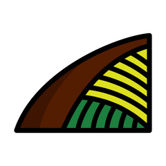 Sticker - Agriculture Field Icon