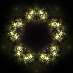 Wall Mural - 3d effect - abstract fractal graphic