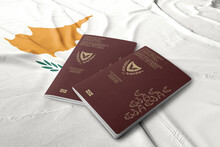 Cypriot Passport On The Flag Of The State Of Cyprus, Citizenship By Investment
