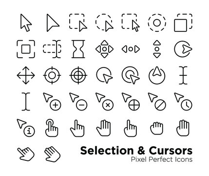 Selection and Cursors Icons