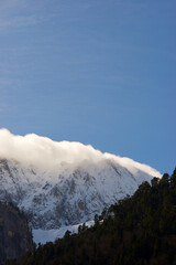 Sticker - Snowy peaks in the Pyrenees