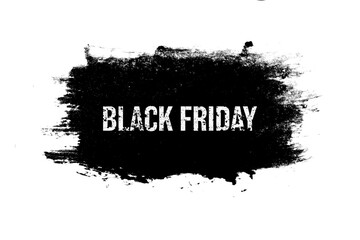 Poster - black banner with inscription is isolated on a white background. Black Friday. seasonal sales
