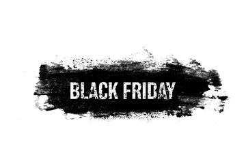Poster - black banner with inscription is isolated on a white background. Black Friday. seasonal sales