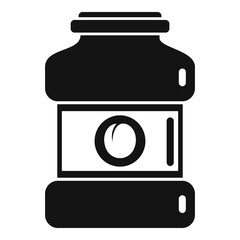 Poster - Peach jar icon, simple style
