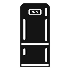 Poster - Home fridge icon, simple style