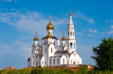 Rostov-on-Don - construction of the Trinity Cathedral of the Holy Iversky Monastery.