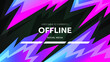 offline streaming banner background with gradient abstract shapes