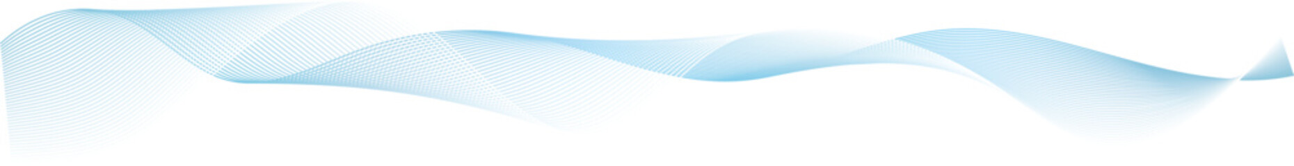 abstract vector blue wave melody lines on white background	

