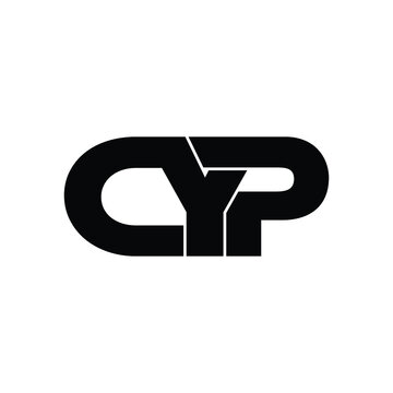 CYP letter monogram logo design vector
