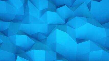 Poster - Simple low polygonal surface with edges, computer generated modern abstract background, 3d rendering