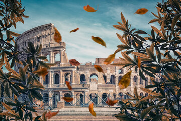 Wall Mural - The Colosseum the most famous monument in Rome.