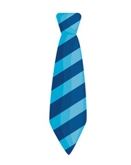 Canvas Print - blue striped tie