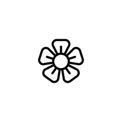 Canvas Print - flower icon design template vector