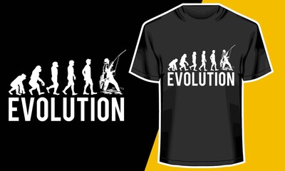 evolution of the fishing , fishing t shirt, evolution t shirt designs,