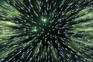 Wall Mural - hyper speed particles tunnel
