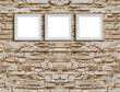 © Ds design studio - bright stone wall interior design and frame