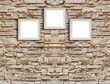 © Ds design studio - bright stone wall interior design and frame