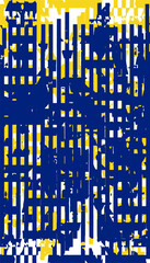 Poster - Abstract grunge vector background. Color geometric composition of irregular overlapping graphic elements.