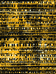 Poster - Abstract grunge vector background. Color handcrafted geometric composition of irregular graphic elements.