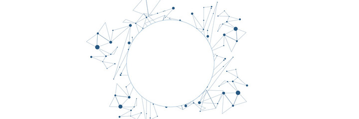 Poster - Network Background on the white