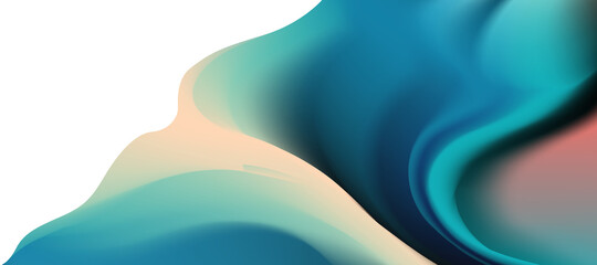 Aufkleber - Abstract liquid background design, blue and orange paint color flow,
artistic fluid watercolor background for website, brochure, banner, poster.

