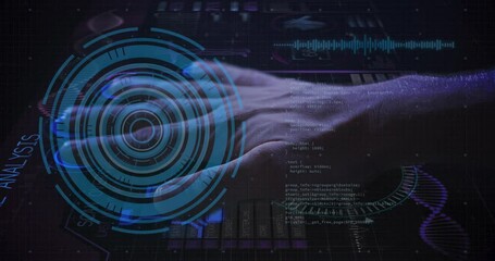 Poster - Round scanner and data processing against human hand scanning over biometric scanner