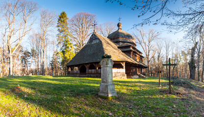 Cerkiew pod wezwaniem Wniebowstąpienia Pańskiego w Uluczu, Bieszczady, Polska / Orthodox church of the Ascension of the Lord in Ulucz, Bieszczady, Poland