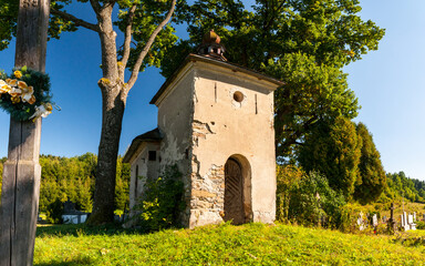 Poster - Kaplica w Manastercu, Bieszczady, Polska / Chapel in Manastercu, Bieszczady, Poland