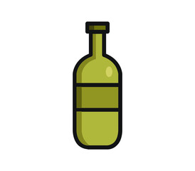 Poster - Wine bottle icon