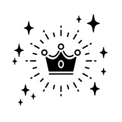 Wall Mural - crown vector illustration icon