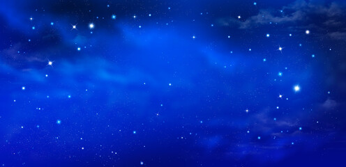 Wall Mural - amazing background of the night sky with stars