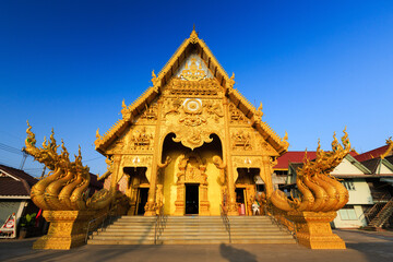 Wall Mural - Sri Pan Ton temple or Wat Sri Pan Ton in Thai language is a golden church of buddhist temple and an ancient temple in Nan province, thailand