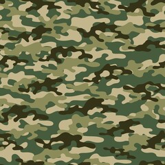 green military camouflage. vector seamless print. army camouflage for clothing or printing