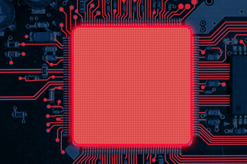 Wall Mural - Micro photographing semiconductor chip