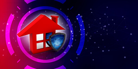 Poster - 3D rendering Real estate industry
