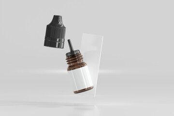 Sticker - Unicorn Dropper Bottle and Box 3D Rendering