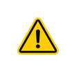 © Checha - Danger sign. Square, triangular, round format. Exclamation point. Hazard warning attention sign with exclamation mark symbols. Flat yellow, red, black vector. Risk sign. Внимание! Опасность!