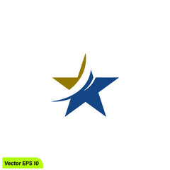 Sticker - star logo template 