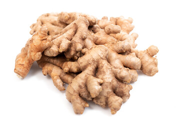 Wall Mural - Close up of ginger root vegetable