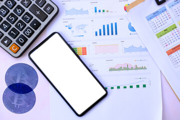 Poster - Cryptocurrency and and digital currency money concept