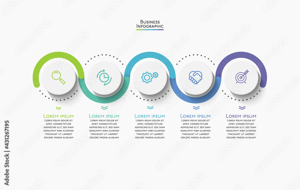 Visualization Timeline Inforgraphic Business data visualization. timeline infographic icons designed for ...